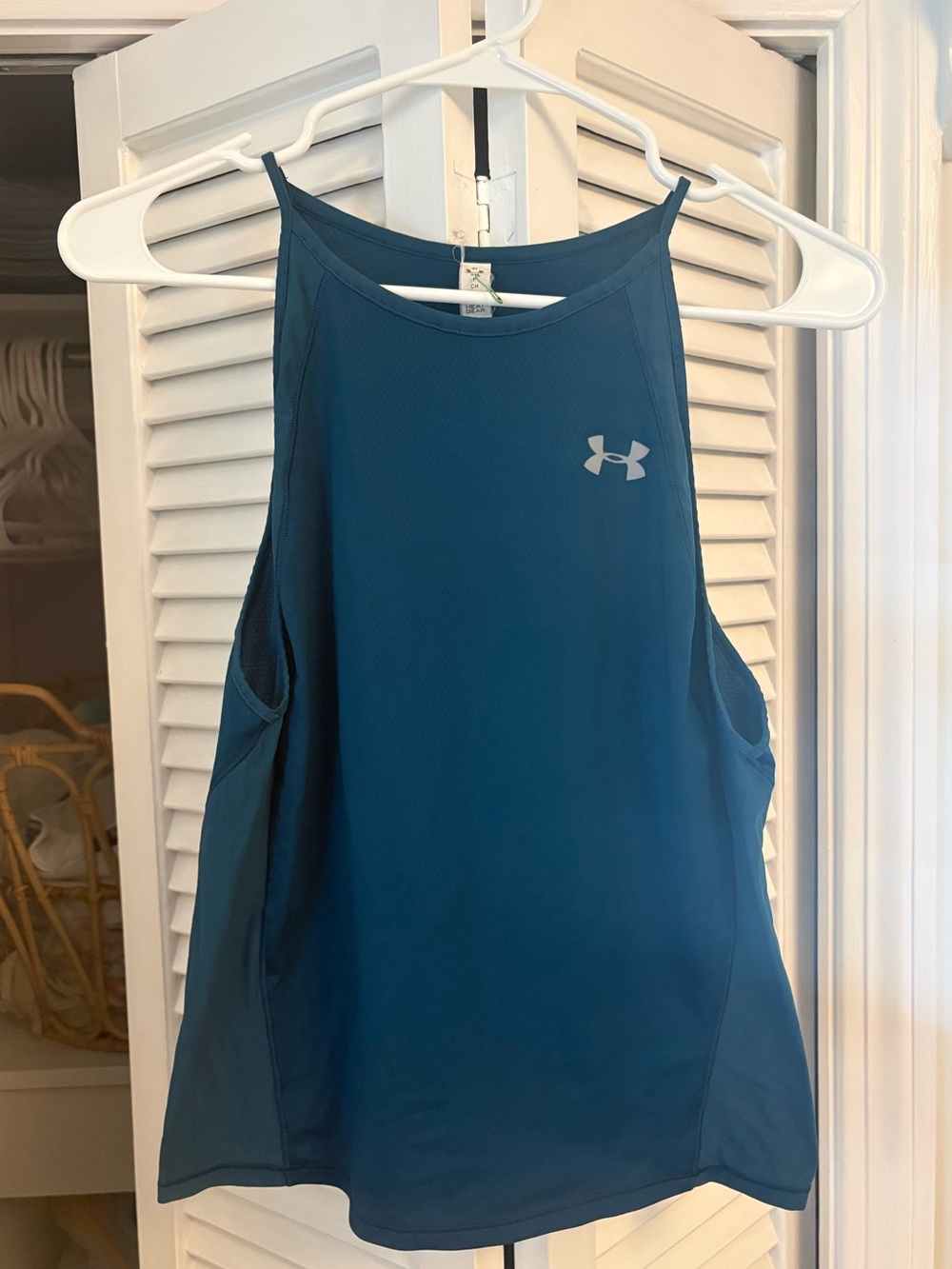 Under Armour CoolSwitch Run Tank Teal Size Small